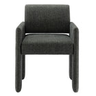 Modway - Daven Tissu Chaise de salle à manger rembourrée in Fusain-7