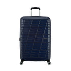 American Tourister - Surftime Spinner - Grand - bleu métallique-Les roues jumelées Spinner facilitent la navigation dans les allées étroites des avions, ainsi que sur une variété de surfaces.