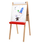 Crestline - Chevalet double de luxe pour enfant - tableau noir vert/tableau effaçable à sec - 112 cm (ép.) x 48 cm (l)-5