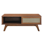 Modway - Soma Table basse - Noyer-Coussinets de pied non marqués