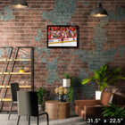 Logan Stankoven Hurricanes 2025 Playoffs - Toile encadree - 31" x 22"-Sous licence officielle de la LNH et de l'AJLNH