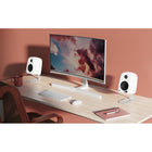 Kanto - Haut-parleurs de bureau alimentés avec USB-C, RCA, Bluetooth 5.3 et sortie casque - Craie, Paquet de 2-10