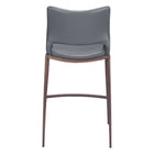 Zuo - Ace Tabouret de comptoir - Dark Gris/Noyer - Ensemble de 2-Garantie limitée de 3 ans