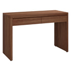 Hudson&Canal - Bureau Ashcroft 48'' - Noyer satiné-Un design contemporain moderne pour votre bureau à domicile, votre coin cuisine, votre bureau et plus encore