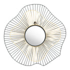 Zuo - Miroir rond Comet - Noir/Or-Dimensions: 2,0 po L x 22,0 po L x 22,0 po H