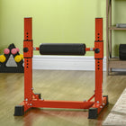 Soozier - Support bulgare pour fente, rouge-12 niveaux de hauteur réglables permettent un angle plus sûr et plus ergonomique, adapté au corps et au niveau de l'utilisateur