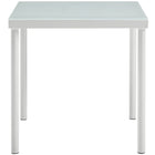 Modway - Harmony Terrasse extérieure Aluminium Table d’appoint - Blanc-Cadre en aluminium revêtu en poudre