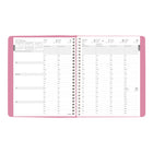 Blueline - 2027 agenda hebdomadaire/mensuel Timanager Pink Ribbon – 8 1/2 po x 6 3/4 po – rose – bilingue-Reliure spiral double avec couverture souple imprimée