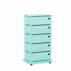 Simply - Unité de stockage 14.96"W x 10.43"D x 28.35"H - Teal-Chaque bac pivote pour offrir un accès rapide