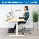 Mount-It! - Repose-pieds ergonomique à double pédale - Noir-Deux réglages de hauteur vous permettent d'ajuster le repose-pieds à la hauteur qui vous convient le mieux