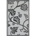Avocado Decor - Monaco Elegance tapis intérieur/extérieur, 3,9pi x 5,5pi, Noir-Noir, Polypropylène
