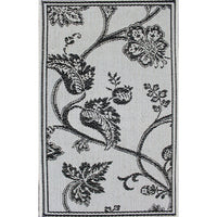 Avocado Decor - Monaco Elegance tapis intérieur/extérieur, 3,9pi x 5,5pi, Noir-Noir, Polypropylène