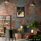Mario Lemieux 20x29 Penguins Action-V - Toile encadree - 22" x 31"-Sous licence officielle de la LNH et de l'AJLNH