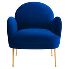 Modway - Transcend Performance Velvet Fauteuil - Marine-Assemblée requise