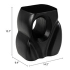 Zuo - Trung Table d’appoint - Noir-Garantie limitée de 3 ans