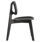 Modway - Habitat Fauteuil d’appoint de salle à manger Ensemble de 2 - Noir-Capacité de poids : 330 lb.