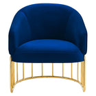 Modway - Legacy Performance Velvet Fauteuil - Marine-Construction solide