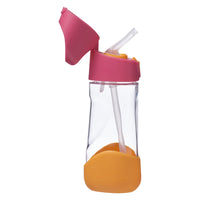 b.box - Bouteille Tritan - 450ml - Milkshake à la Fraise-Forme triangulaire unique, facile à saisir pour les enfants
