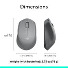 Logitech - M280 souris sans fil - Gris-8