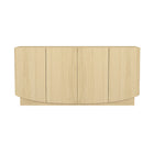 Manhattan Comfort - Ardea 60" Buffet contemporain à 4 portes - Chêne naturel-Finition stratifiée aspect bois : aspect bois chaud et naturel avec une surface durable et facile à nettoyer