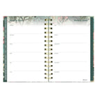 Blueline - Agenda Hebdomadaire/Mensuel - 8 po H x 5 po l - Motif Verdant - Anglais-Section mots de passe