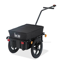 Aosom - Remorque de vélo multifonctionnelle avec roues de 16 po-Peut être attaché à la plupart des vélos
