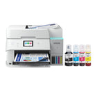 Epson - Imprimante multifonction couleur sans fil EcoTank ET-4950 à réservoirs d’encre géants – Blanc-Rapport qualité-prix incroyable: l’imprimante Epson EcoTank inclut une réserve d’encre allant jusqu’à 3 ans. lorsque vient le temps de recharger l’encre, vous économisez jusqu’à 90 % sur le coût de l’encre avec les bouteilles d’encre de rechange comparativement aux cartouches d’encre