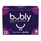 Bubly - Eau Pétillante - 355 ml - mûre - Paquet de 12-Eau pétillante combinée à une saveur naturelle de fruits pour un goût rafraîchissant d'mûre