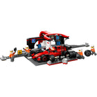 LEGO - Arrêt au stand de F1 avec voiture Ferrari-Ensemble d'arrêt au stand F1 comprenant une petite voiture Ferrari, ainsi que le pilote et 4 figurines de l'équipe au stand
