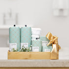 Peter & Paul’s Gifts - Panier cadeau Spa Calme et Confort-Bain moussant Lucia au cresson de mer et au thé chai 