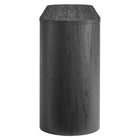 Modway - Duval 71" arrondi Armoire de rangement de buffet - Noir-Glissières de plancher sans marquage