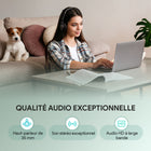 Casque compatible Teams double Yealink UH44 - Casque pour téléphone et ordinateur - Certifié Microsoft Teams  - Noir-Nombre de microphones : 2