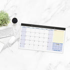 AT-A-GLANCE - Sous-main mensuel compact 2027 QuickNotes - 10 7/8 po H x 17 3/4 po l - anglais-Papier ameliore resistant aux bavures