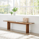 Modway - Amistad 72" Bois Banc - Noyer-Coussinets de pied ajustables non marqués