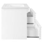 Modway - Render Fixation murale de 30" Vanette de salle de bain - Blanc blanc-8