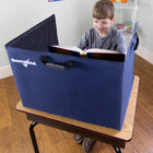 Bouncyband - Isoloir portatif pour bureau-Pratique : pliable, léger et muni d’une poignée, il est facile à transporter