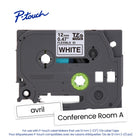 Brother - Tze-FX231 Ruban d’identification flexible et laminé pour étiqueteuses P-touch - 12 mm x 8 m - blanc avec texte noir-Idéal pour l’étiquetage et l’identification de fils, de câbles, de tuyaux de PVC et autres.