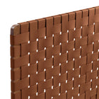 Modway - Sparta Tissage Cuir végane Tête de lit Queen, Brun noyer-Assemblée requise