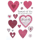Rosedale Gold - Cartes De souhaits De La Saint-Valentin / Enveloppes - 5-1/2 po x 8 po - Je pense à toi - Paquet de 6-Cartes de souhaits qualité boutique