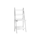 Monarch Specialties - 7040 Bureau 61 po - Blanc Style Echelle-Bureau d'ordinateur à échelle inclinée de 61 pouces de haut, de conception durable, en stratifié blanc, avec finition sur tous les côtés, qui peut être fixé au mur en toute sécurité à l'aide du matériel fourni.