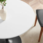 Modway - Amuse 40 po Table à manger, Noir Blanc-Sièges 4
