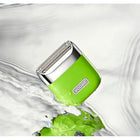 Yoose - Rasoir électrique portable rotatif Nano - Vert-Étanchéité de classe IPX7 : Sa conception entièrement étanche permet une utilisation sous la douche ou un rasage à sec, ainsi qu'un nettoyage facile sous l'eau