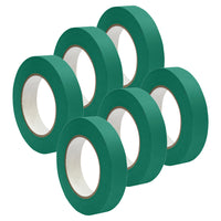 DSS Distributing - Ruban de masquage de qualité supérieure - 1 po x 55 verges - Vert - 6 rouleaux-Ce ruban facile à écrire et à faible brillance est idéal pour une variété de projets, y compris l'étiquetage et le codage couleur.