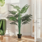 Outsunny - Palmier tropical artificiel 5 pi avec feuilles réalistes - vert-Un pot de pépinière solide offre une base stable 