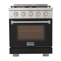 Kucht - 30 po Série KFX-X Cuisinière Pro Style au gaz propane - Acier inoxydable/Noir-Nouveaux brûleurs true simmer pour une cuisson délicate à basse température