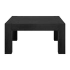 Hudson&Canal - Table basse carrée Langston 34 po de largeur - Grain noir-La table est fabriquée à partir de matériaux MDF de haute qualité et durables