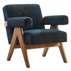 Modway - Lyra Tissu Fauteuil - Azure Fabric-Conception ergonomique pour le confort