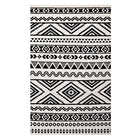 Modway - Haku Tribal marocain géométrique Tapis de comédie 8 pi l x 10 pi L - Noir et blanc-Tapis géométrique de zone tribale marocaine