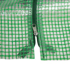 Outsunny - serre tunnel portable 6 pi x 3 pi x 3 pi avec grandes portes à glissière et bâche PE imperméable/anti-UV, vert-Cadre en acier revêtu durable et résistant à la rouille, permettant un déplacement facile  
