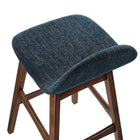 Modway - Juno Tabouret de bar - Tissu bleu marine - Ensemble de 2-9